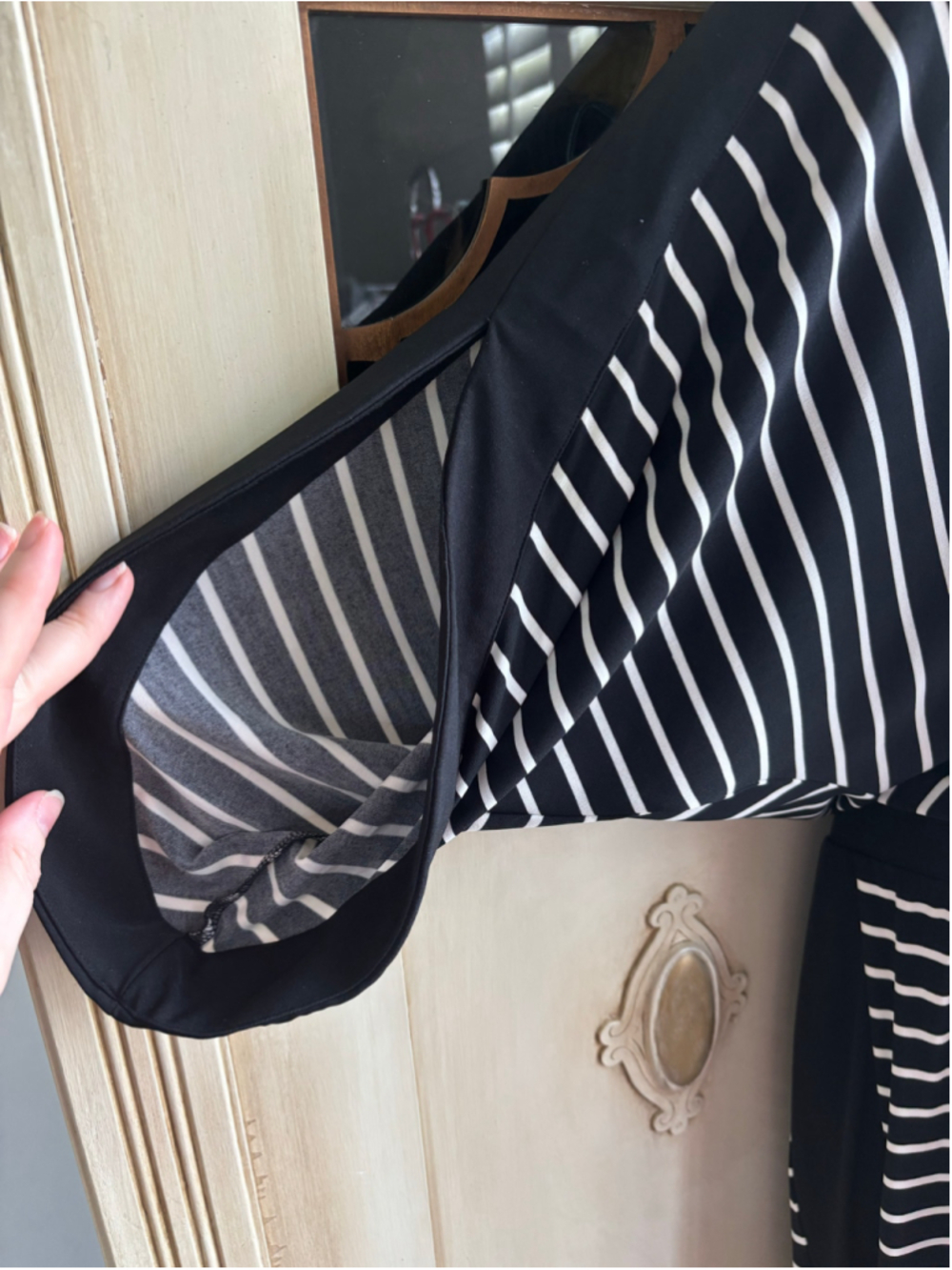 EUC Chicos Striped Dolman Sleeve Jumpsuit | Size 3 (XL) - Picture 3 of 9